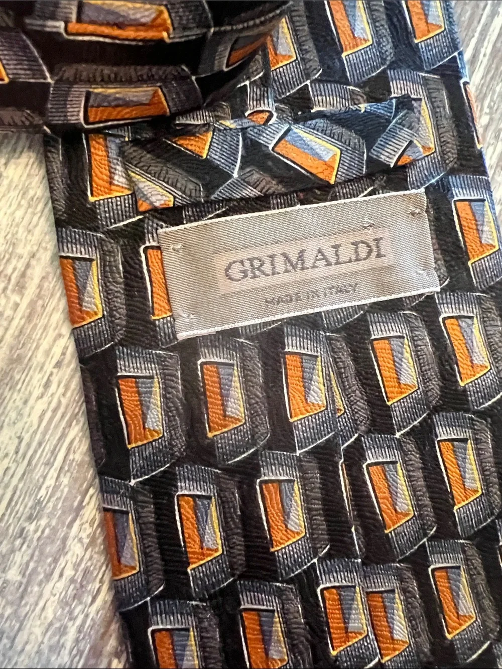 Set of 4 Assorted Men’s Patterned Silk & Polyester Ties - Brown, Gold & Black